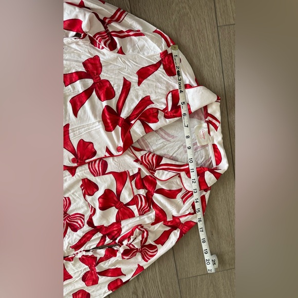 In My Sundays Mallory Ervin Christmas Heirloom Bows Like New Pajamas RARE FIND - Picture 4 of 12